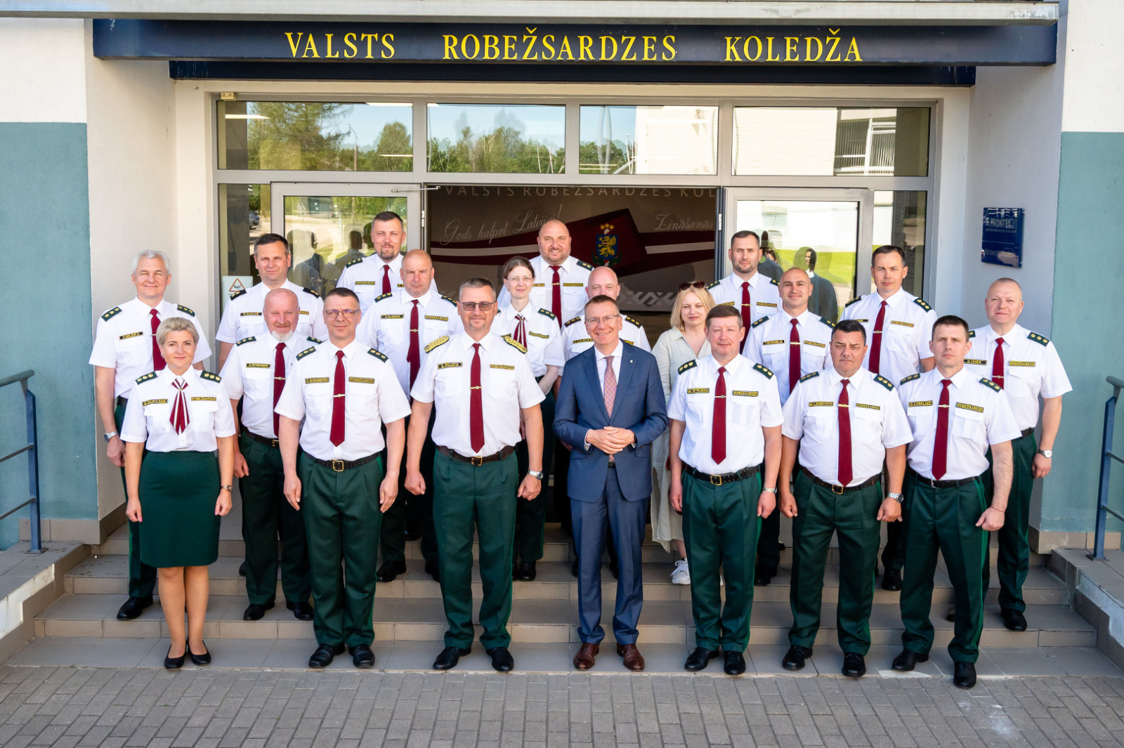 3.jūlijā Valsts robežsardzes koledžā viesojās Valsts prezidents Edgars Rinkēvičs