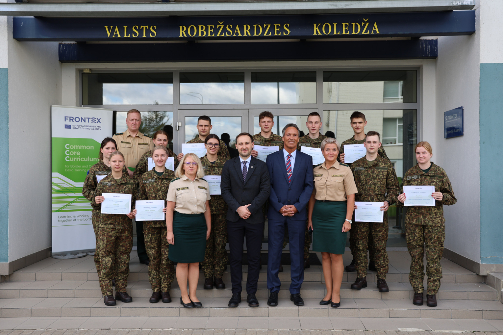Topošie robežsargi piedalījās FRONTEX Aģentūras organizētajā pārbaudījumā