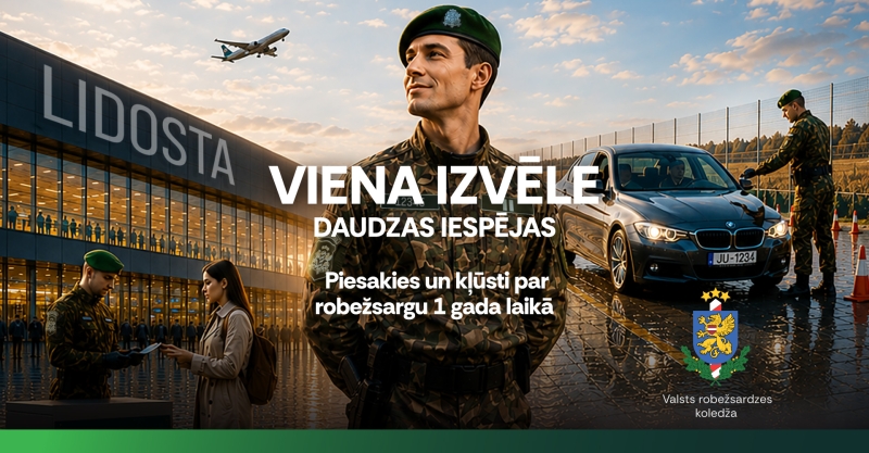 Kļūsti par robežsargu baneris