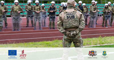 Kvalifikācijas paaugstināšanas programmas “Ārkārtas situācijas uz valsts robežas” noslēguma pārbaudījums foto