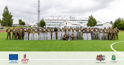 Kvalifikācijas paaugstināšanas programmas “Ārkārtas situācijas uz valsts robežas” noslēguma pārbaudījums foto