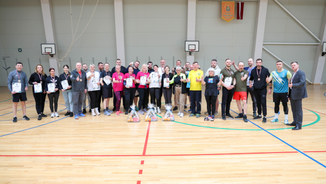 Valsts robežsardzes koledžā norisinājās personāla sporta diena