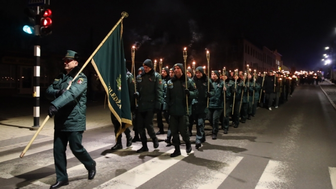 Valsts robežsardzes koledžas personāls piedalījās piemiņas pasākumā Rēzeknē Nr.2