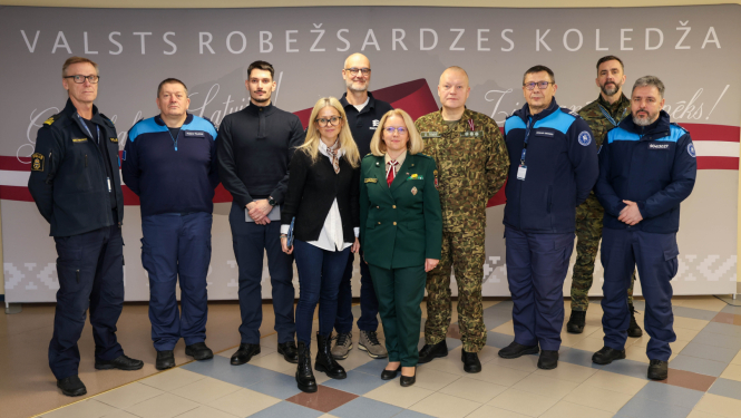 Valsts robežsardzes koledžu apmeklēja Eiropas Robežu un krasta apsardzes aģentūras (Frontex aģentūra) pārstāvji un Pastāvīgā korpusa eksperti