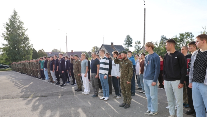 91 kadets-kandidāts uzsāk robežsarga profesijas apguvi Valsts robežsardzes koledžā foto
