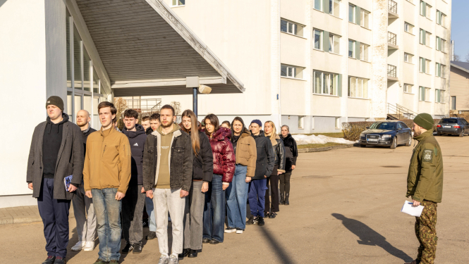 Valsts robežsardzes koledžā ieradās kadeti – kandidāti
