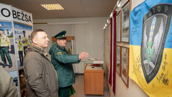 Ukrainas robežsardzes vadība apmeklēja Valsts robežsardzes koledžu Nr.4