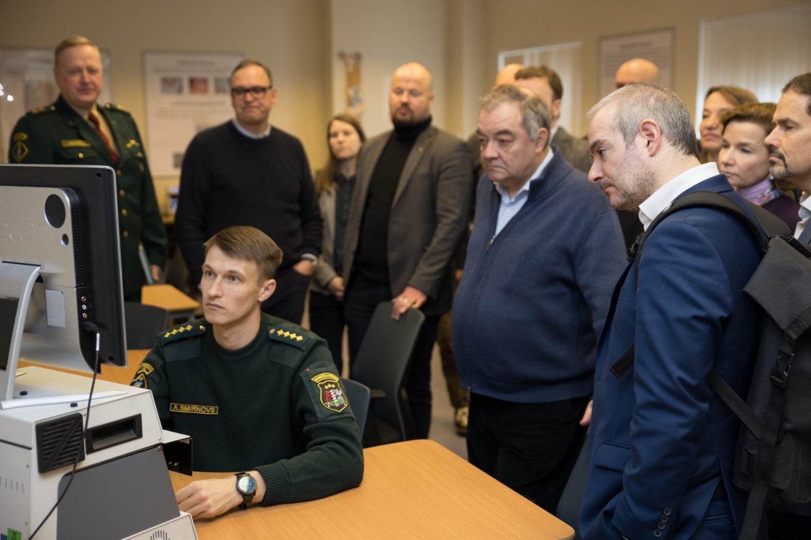 Ārvalstu pārstāvniecību delegācijas ciemojās Valsts robežsardzes koledžā Nr.4