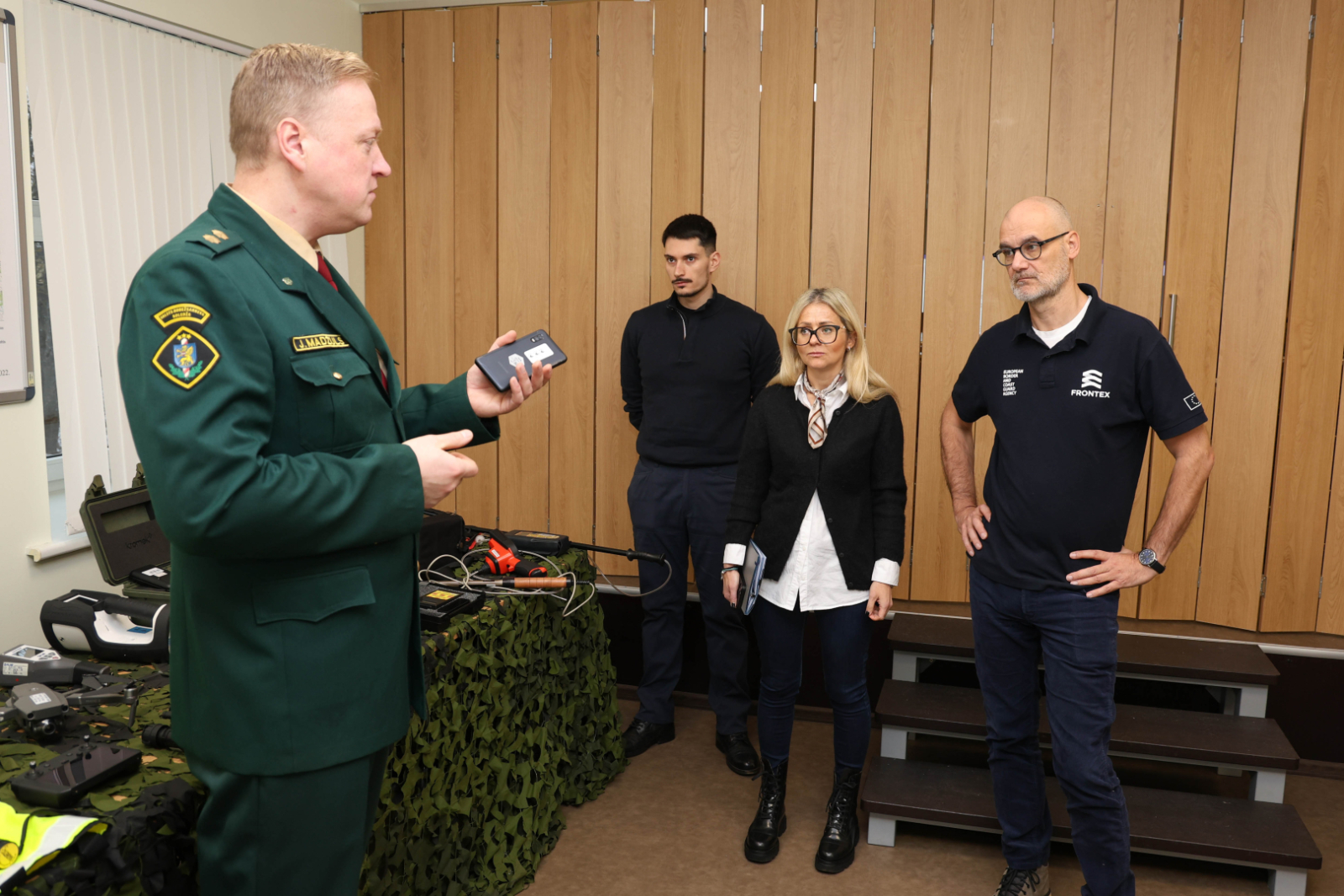 Valsts robežsardzes koledžu apmeklēja Eiropas Robežu un krasta apsardzes aģentūras (Frontex aģentūra) pārstāvji un Pastāvīgā korpusa eksperti