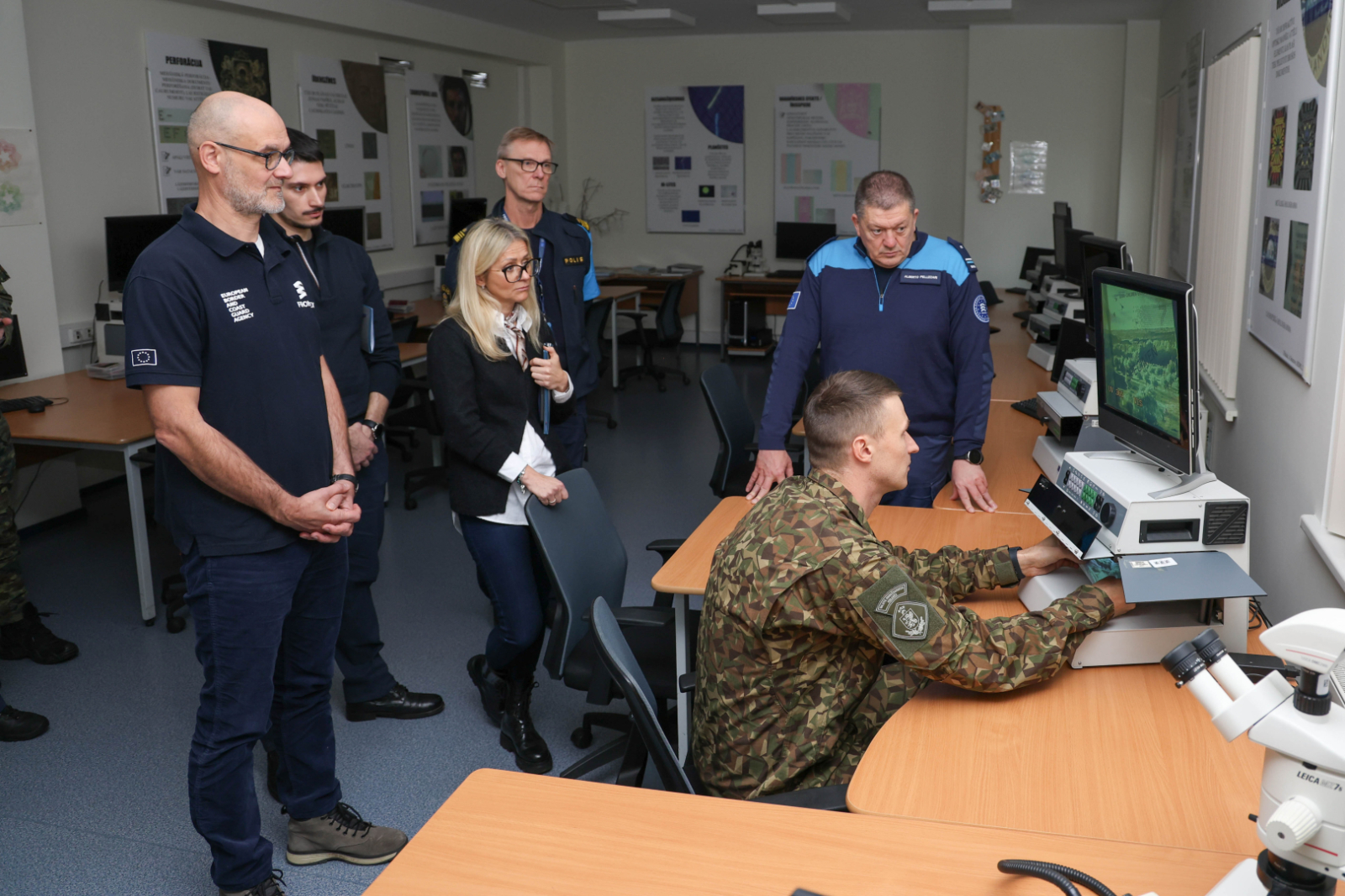 Valsts robežsardzes koledžu apmeklēja Eiropas Robežu un krasta apsardzes aģentūras (Frontex aģentūra) pārstāvji un Pastāvīgā korpusa eksperti