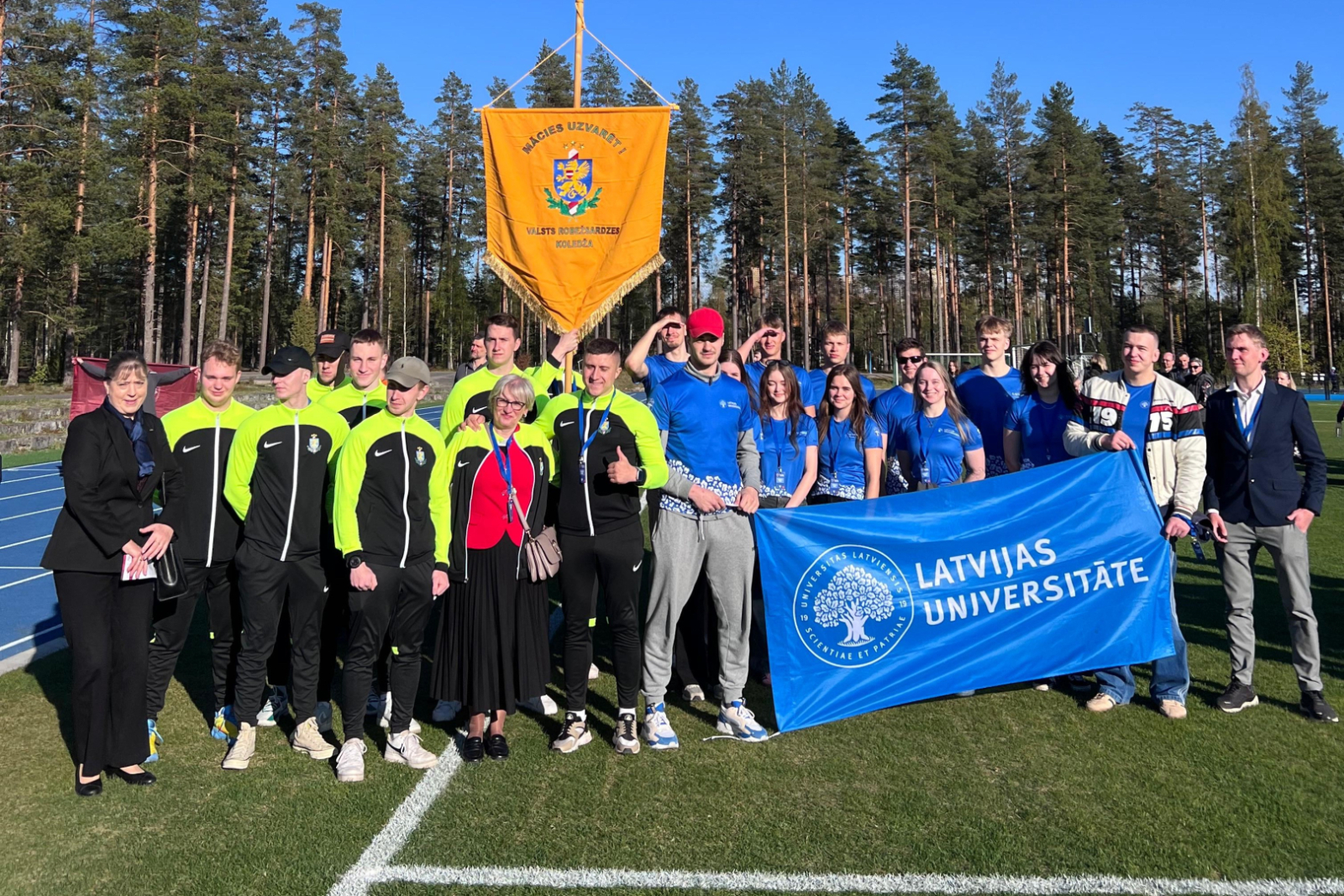 Valsts robežsardzes koledžas komanda Baltijas valstu studentu sporta spēlēs “SELL GAMES 2025”, Somijā, Vierumäki.