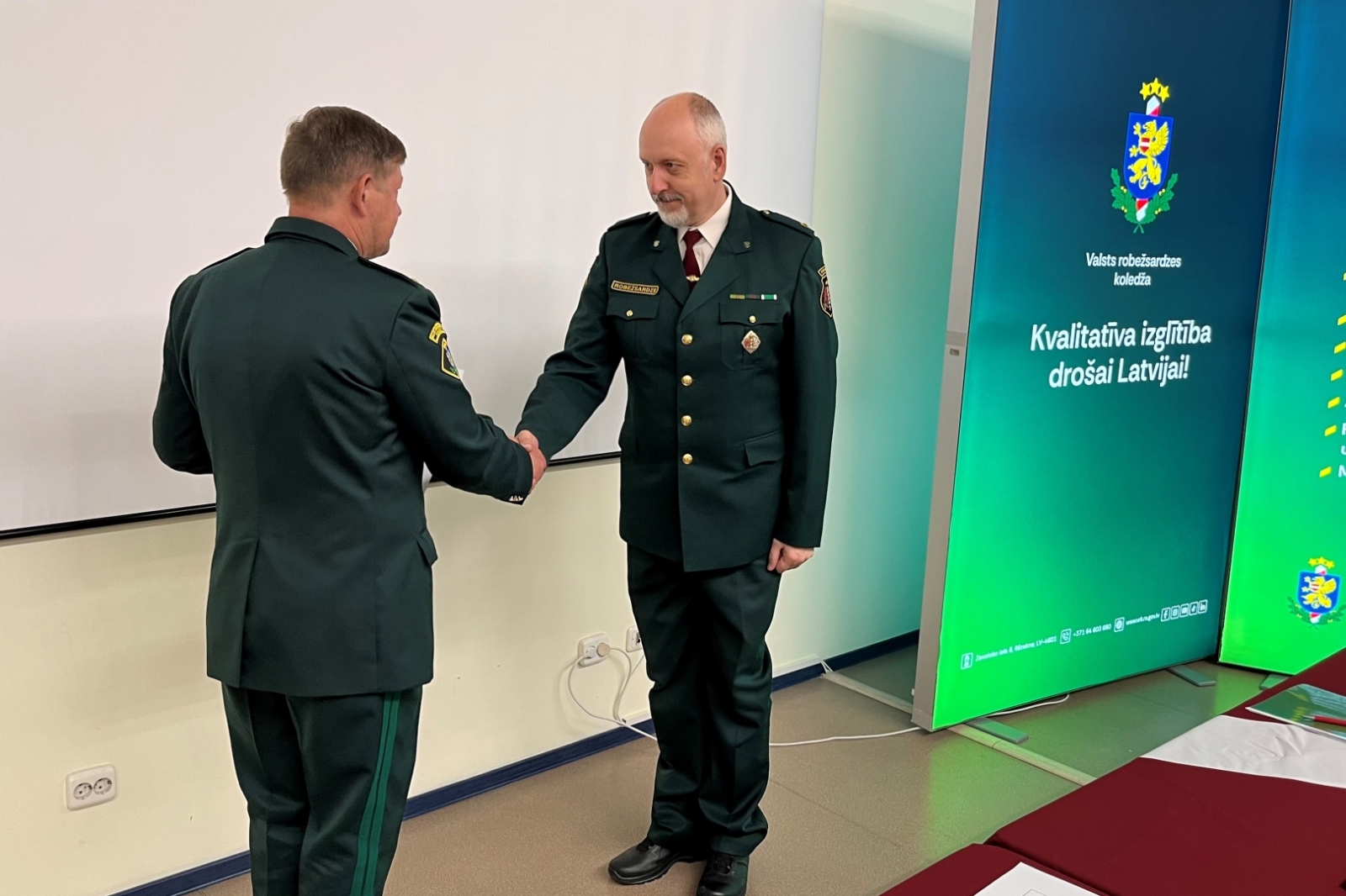 Valsts robežsardzes koledžā aizvadīta svinīga sanāksme foto