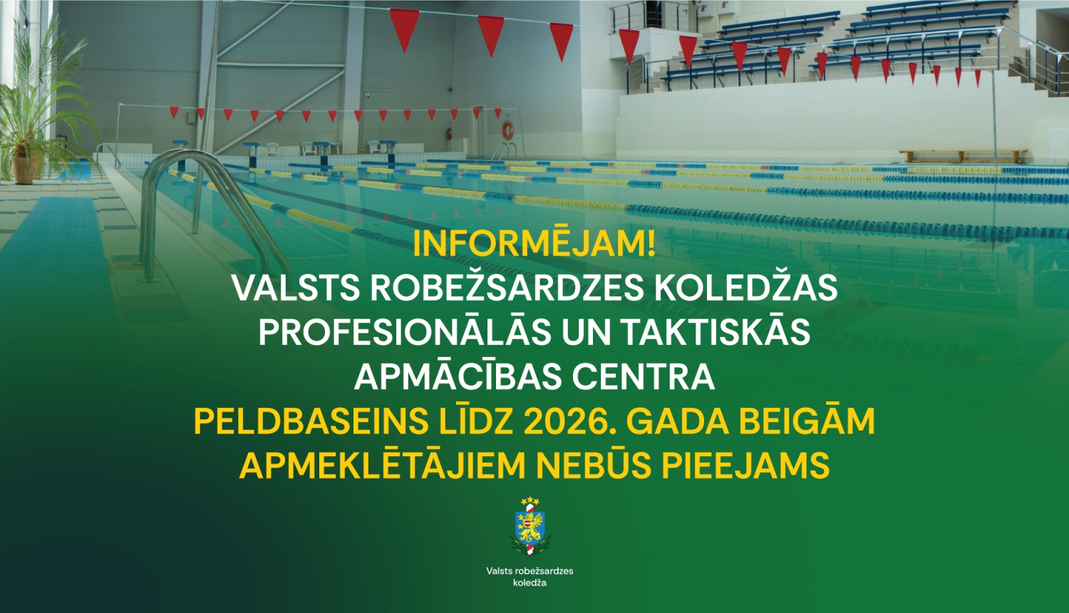Informācia par peldbaseina pieejamību