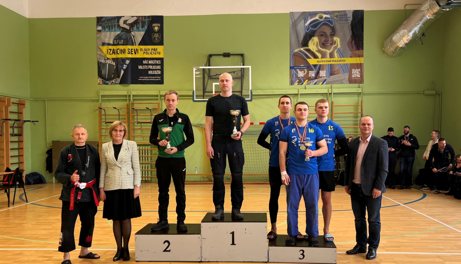 Valsts robežsardzes komanda izcīna 2.vietu Iekšlietu ministrijas atklātā čempionāta sacensībās tuvcīņā Nr.1