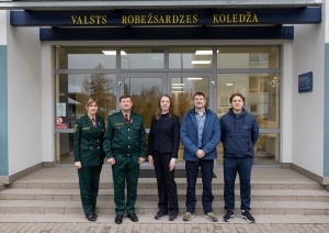 Norvēģijas vēstniecības delegācija darba vizītē apmeklē  Valsts robežsardzes koledžu