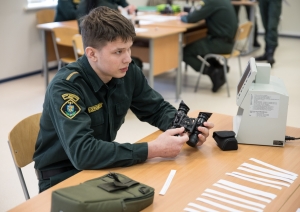 Valsts robežsardzes koledžas apmācāmie kārtoja kvalifikācijas eksāmenu