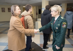Ārvalstu pārstāvniecību delegācijas ciemojās Valsts robežsardzes koledžā Nr.1