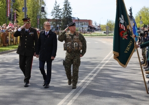 Valsts robežsardzi militārajā parādē pārstāvēja Valsts robežsardzes koledžas vienība Nr.3