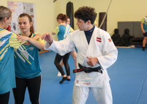 Valsts robežsardzes koledžā viesojās  Iekšlietu ministrijas veselības un sporta centra Sporta nodaļas profesionālie sportisti