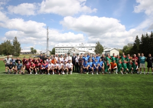 Atklāts Valsts robežsardzes koledžas atjaunotais stadions Nr.1