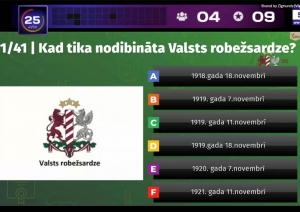Latvijas skolēni parāda zināšanas Valsts robežsardzes erudīcijas spēlē Nr.4