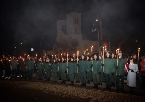 Valsts robežsardzes koledžas personāls piedalījās piemiņas pasākumā Rēzeknē Nr.1