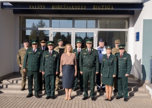 Ministru prezidente apmeklēja Valsts robežsardzes koledžu Nr.3