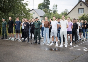 Kadeti  - kandidāti uzsāk ceļu uz robežsarga profesiju Nr.1