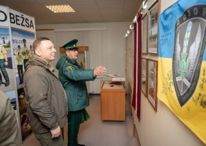 Ukrainas robežsardzes vadība apmeklēja Valsts robežsardzes koledžu Nr.4