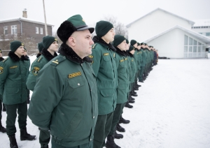 Valsts robežsardzes koledžas personāls vienojās klusuma brīdī