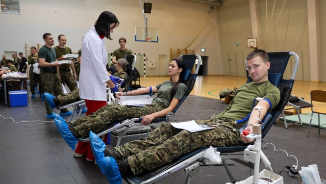 Valsts robežsardzes koledžā saziedotas asinis 168 pacientu glābšanai foto