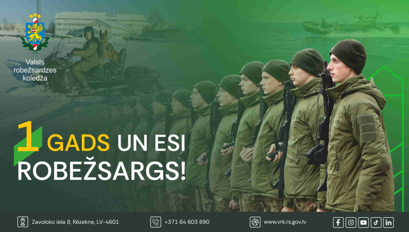 1 gads un esi robežsargs