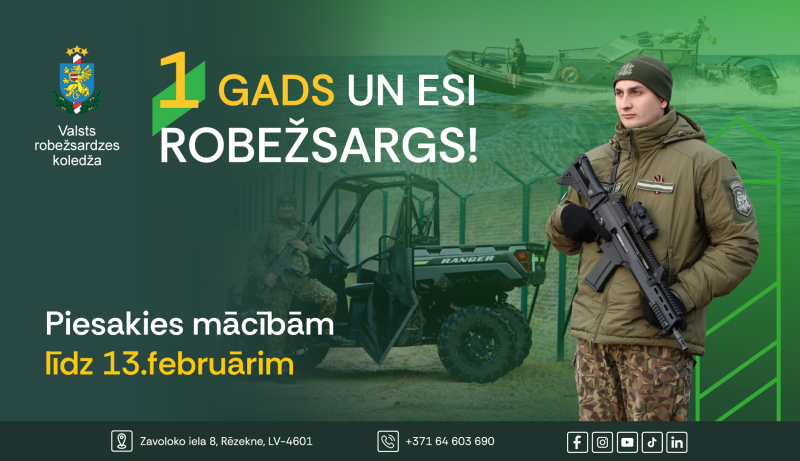 Uzņemšanas informatīvais plakāts