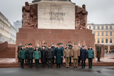 Valsts robežsardzes koledžas sadarbības partneri piedalās Valsts robežsardzes 105.gadadienas svinībās