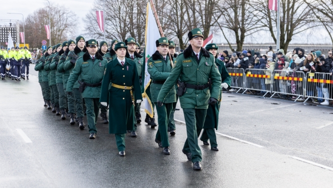 Valsts robežsardzes koledžas vienība piedalījās militārajā parādē Rīgā Nr.1