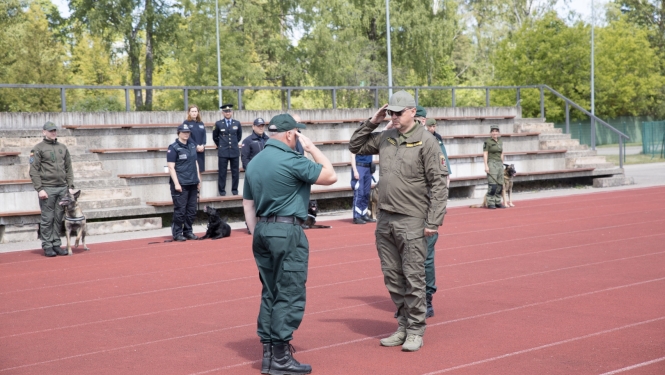 Atklātas Valsts robežsardzes kinologu sacensības