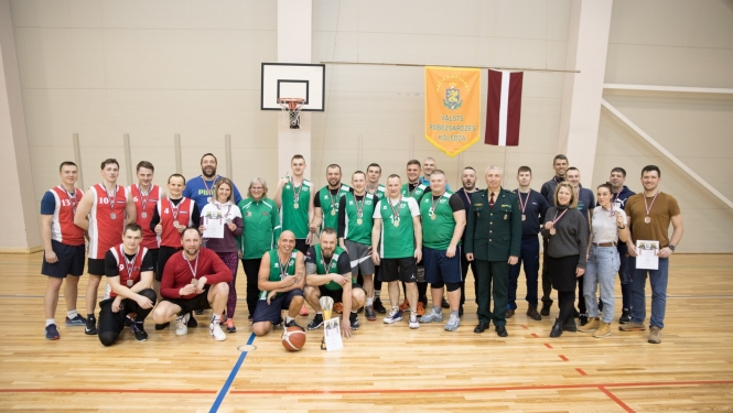 Robežsardzē noskaidroti čempionāta uzvarētāji basketbolā