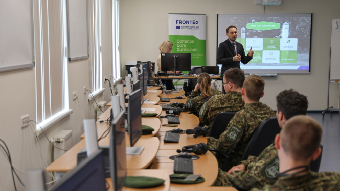 Topošie robežsargi piedalījās FRONTEX Aģentūras organizētajā pārbaudījumā