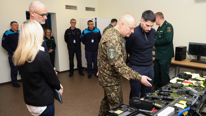 Valsts robežsardzes koledžu apmeklēja Eiropas Robežu un krasta apsardzes aģentūras (Frontex aģentūra) pārstāvji un Pastāvīgā korpusa eksperti