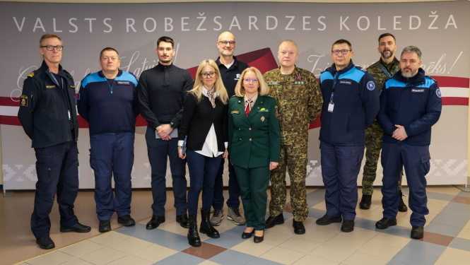 Valsts robežsardzes koledžu apmeklēja Eiropas Robežu un krasta apsardzes aģentūras (Frontex aģentūra) pārstāvji un Pastāvīgā korpusa eksperti