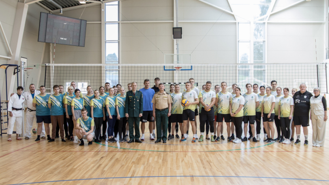 Valsts robežsardzes koledžā viesojās  Iekšlietu ministrijas veselības un sporta centra Sporta nodaļas profesionālie sportisti