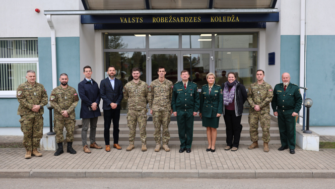 Valsts robežsardzes koledžā viesojās delegācija no Kanādas