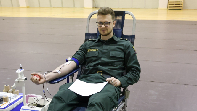 Valsts robežsardzes koledžā ziedoja asinis