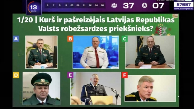 Latvijas skolēni parāda zināšanas Valsts robežsardzes erudīcijas spēlē Nr.2