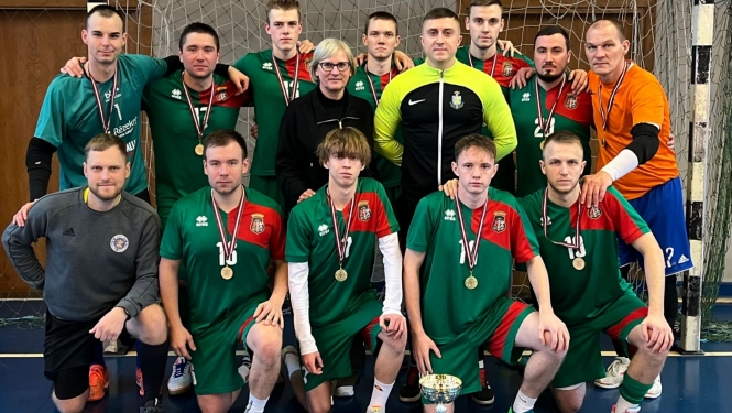 Robežsargi triumfē Iekšlietu ministrijas futbola laukumā