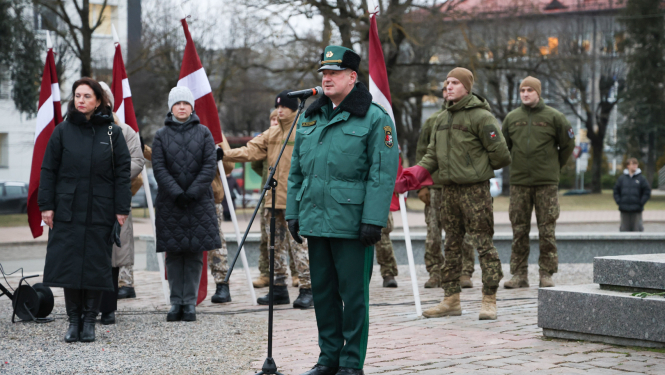 Valsts robežsardzes koledžas personāls piedalījās atceres pasākumos Nr.1