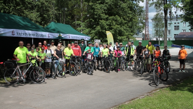 Norisinājās Valsts robežsardzes koledžas organizēts velobrauciens Nr.1