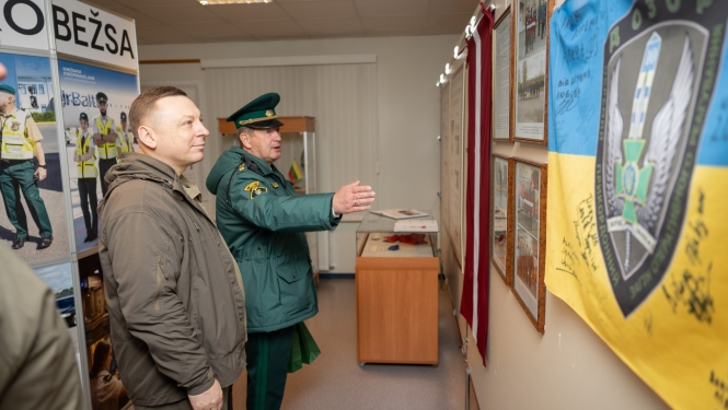 Ukrainas robežsardzes vadība apmeklēja Valsts robežsardzes koledžu Nr.4