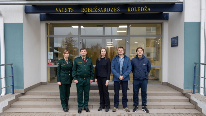 Norvēģijas vēstniecības delegācija darba vizītē apmeklē  Valsts robežsardzes koledžu