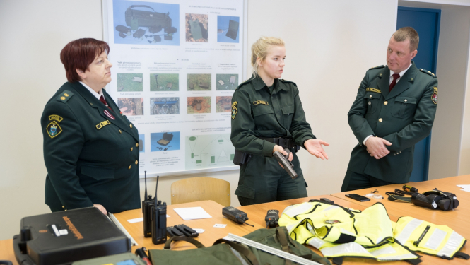 Valsts robežsardzes koledžas apmācāmie kārtoja kvalifikācijas eksāmenu